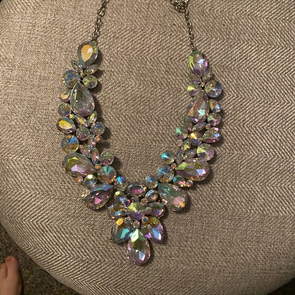 Rhinestone statement bib necklace - Picture 1 of 1